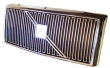 Volvo 740 1990 ONLY, Grille assembly Chrome with Chrome molding and no crossbar or emblem 1369616