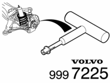 Volvo S70, S40, V70, S80, S60, 960, XC90 Parking brake hardware kit shoe spring installation mounting  tool Made in USA  9997225 