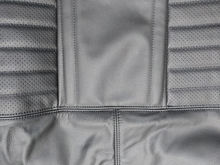1615H BLACK  122 Amazon 2 door seat cover upholstery set - black leather