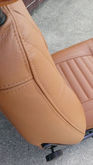 1615H BROWN  122 Amazon 2 door  seat cover upholstery set - brown leather
