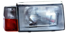  Volvo 240 european Headlight  set  with turn signals and moldings 1372394 1372395  H4 upgrade