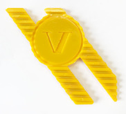 V  emblem for 1307095-9  Volvo 240  dash dashboard mounted  center  speaker grille cover 