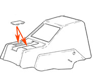 SWITCH BLANK COVER  BEIGE DASH DASHBOARD CENTER CONSOLE VOLVO 240 242 244 245 1350942  