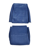 Volvo 240  244  DL GL sedan  Complete interior Seat Cover Set 4 Line Blue Color LEATHER  with perforated center sections Code 5147,1430   1388848PLK