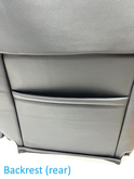 Volvo 850 Front Seat Cover FULL SET (see description) vinyl upholstery Gray color code 3980