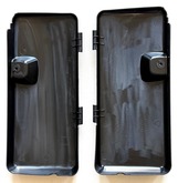 VOLVO 240 244 1979 -1993 taillight circuit board cover set inside trunk 1225979 1225980