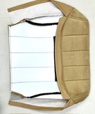 Volvo 240  245 front seat  CLOTH Fabric Original material pattern 4 Line Beige Color Code 4131 5131   1313939 1360217
