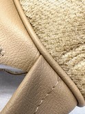 Volvo 240  245 front seat  CLOTH Fabric Original material pattern 4 Line Beige Color Code 4131 5131   1313939 1360217