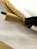 Volvo 240  245 front seat  CLOTH Fabric Original material pattern 4 Line Beige Color Code 4131 5131   1313939 1360217