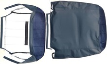 Volvo 240  245 front seat  CLOTH Fabric Original material pattern 4 Line blue Color Code 4130  4134 1230 1388838  1388843