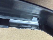Volvo 240  station wagon , right rear passengers side bumper molding 1247262